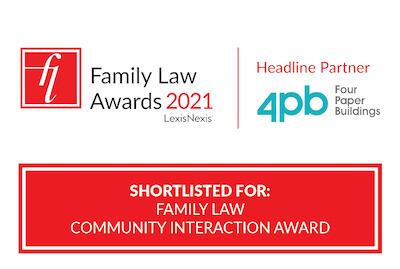 Shortlisted for Family Law Community Interaction Award